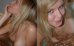 とある金髪美女（一般人）のお風呂ヌード写真集23枚。