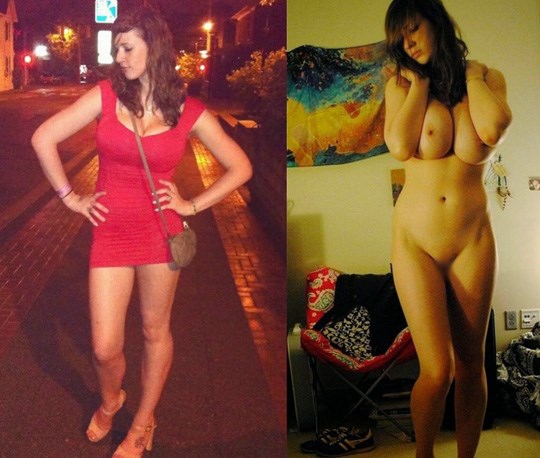 外国人限定着衣と全裸を比較した画像 27