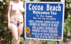 ココアビーチでたまに出会える白人のヌーディストの質がコチラ・・・